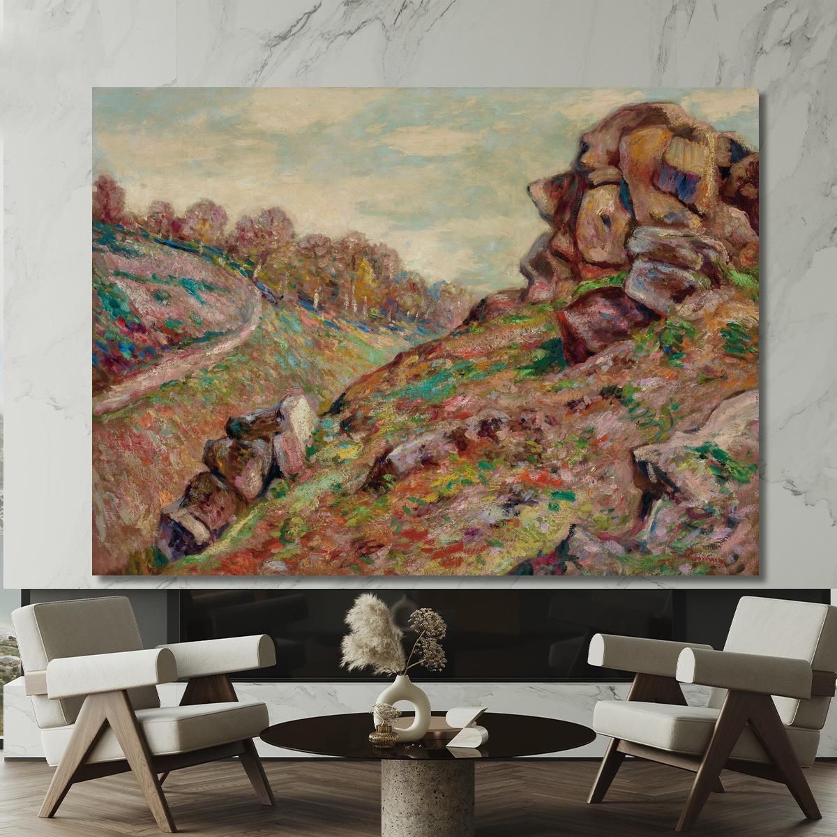 Heights Of The Sedelle Landscape Of Creuse Armand Guillaumin agl19 canvas print 