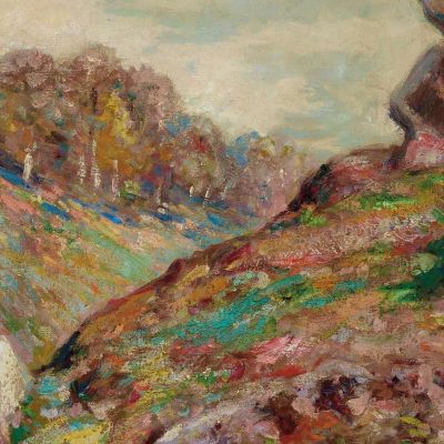 Heights Of The Sedelle Landscape Of Creuse Armand Guillaumin agl19 canvas print