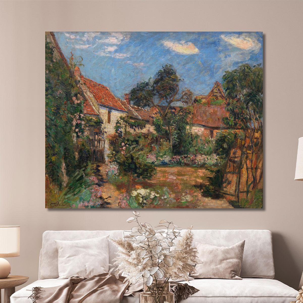 Garden At Janville-Sur-Juine Armand Guillaumin agl21 canvas print 