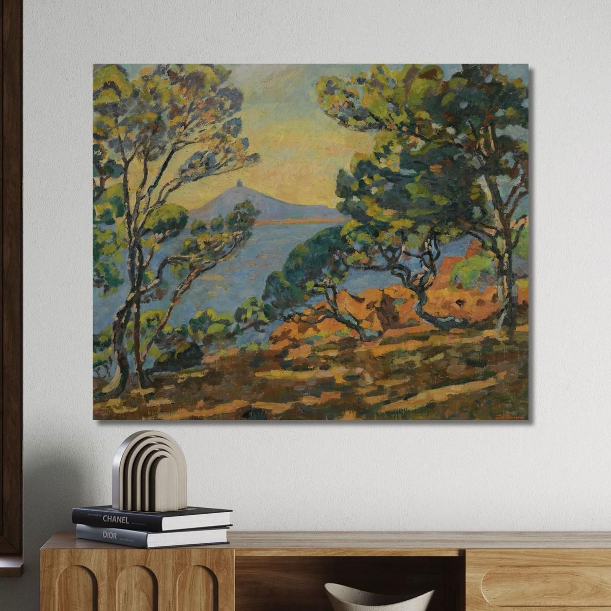 The Bay Of Agay And The Semaphore Armand Guillaumin agl22 canvas print 