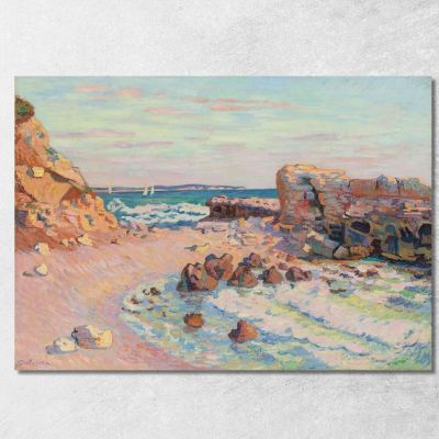 La Pierriere At Saint-Palais Rising Tide Armand Guillaumin agl25 canvas print 