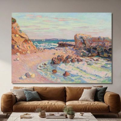 La Pierriere At Saint-Palais Rising Tide Armand Guillaumin agl25 canvas print 