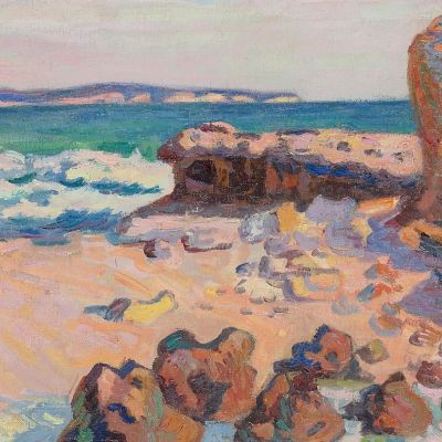 La Pierriere At Saint-Palais Rising Tide Armand Guillaumin agl25 canvas print
