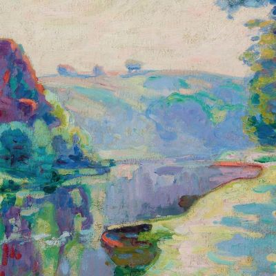The Echo Rock Crozant 2 Armand Guillaumin agl27 canvas print