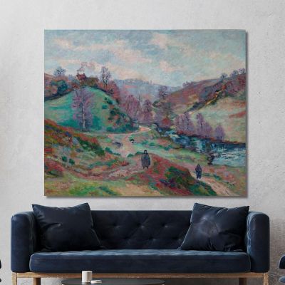 Pont Charraud Creuse Armand Guillaumin agl34 canvas print 