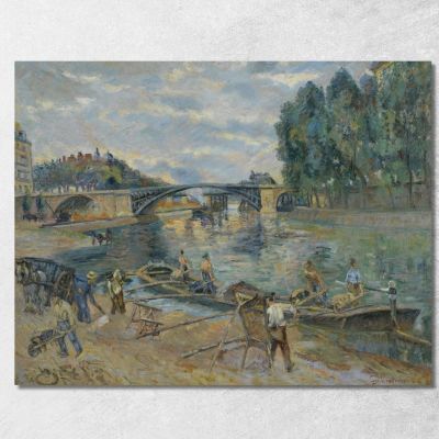 The Sully Bridge Paris Armand Guillaumin agl36 canvas print 