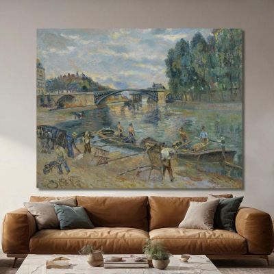 The Sully Bridge Paris Armand Guillaumin agl36 canvas print 