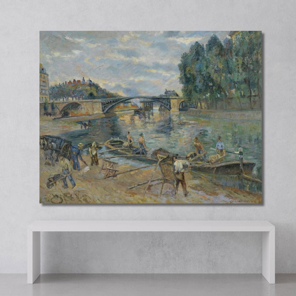 The Sully Bridge Paris Armand Guillaumin agl36 canvas print 