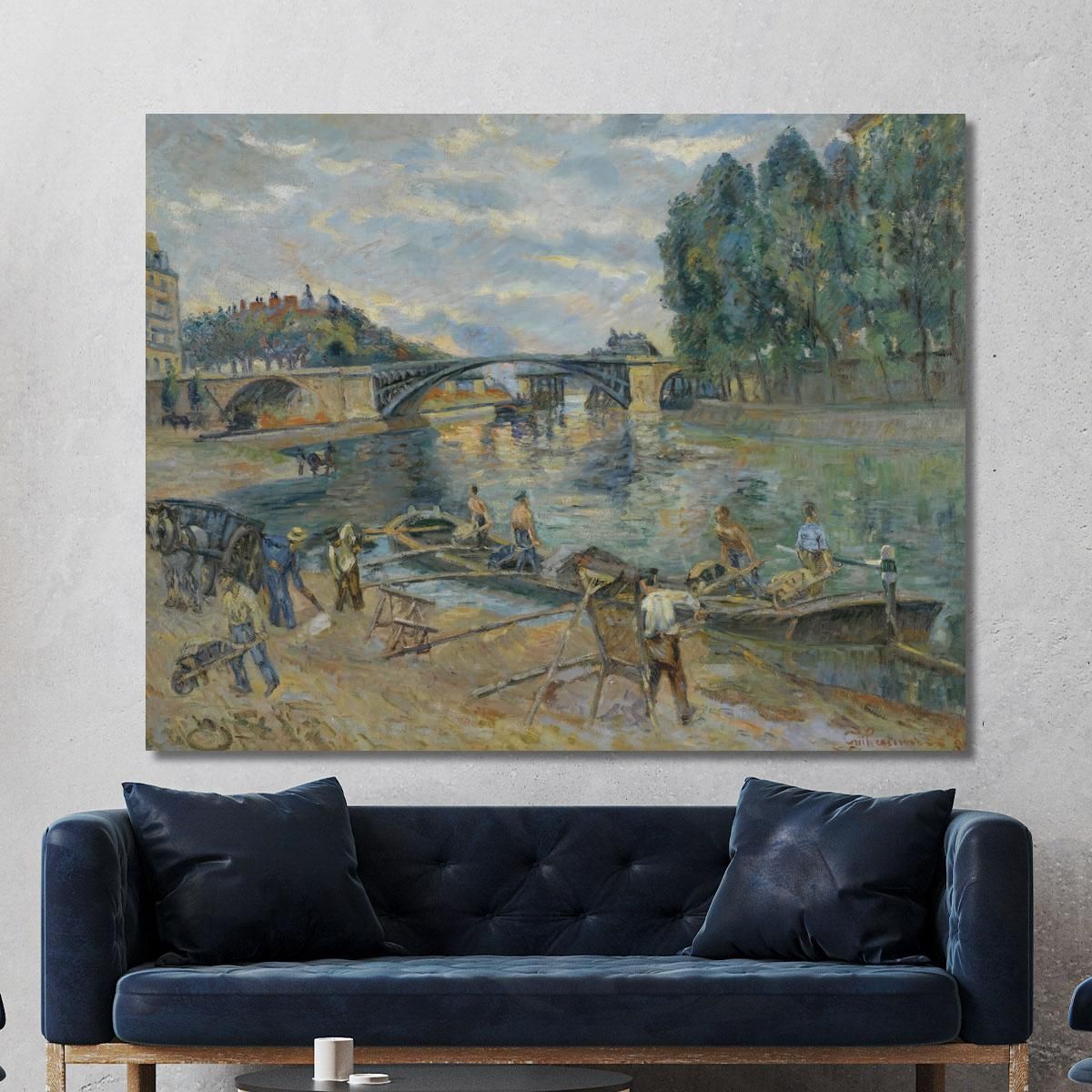The Sully Bridge Paris Armand Guillaumin agl36 canvas print 