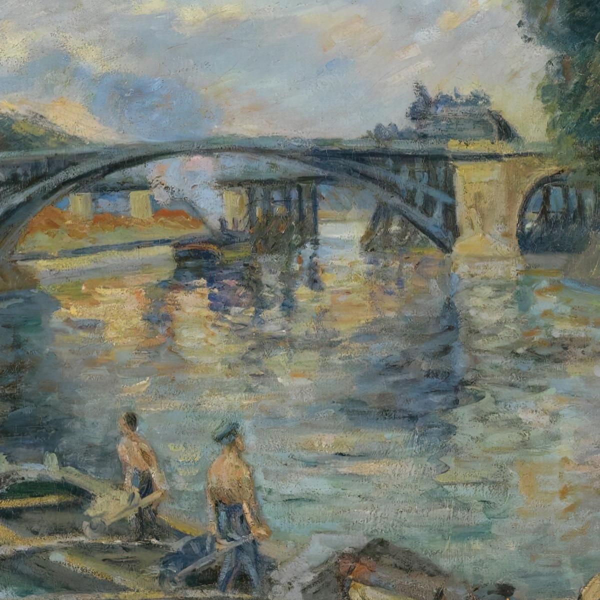 The Sully Bridge Paris Armand Guillaumin agl36 canvas print