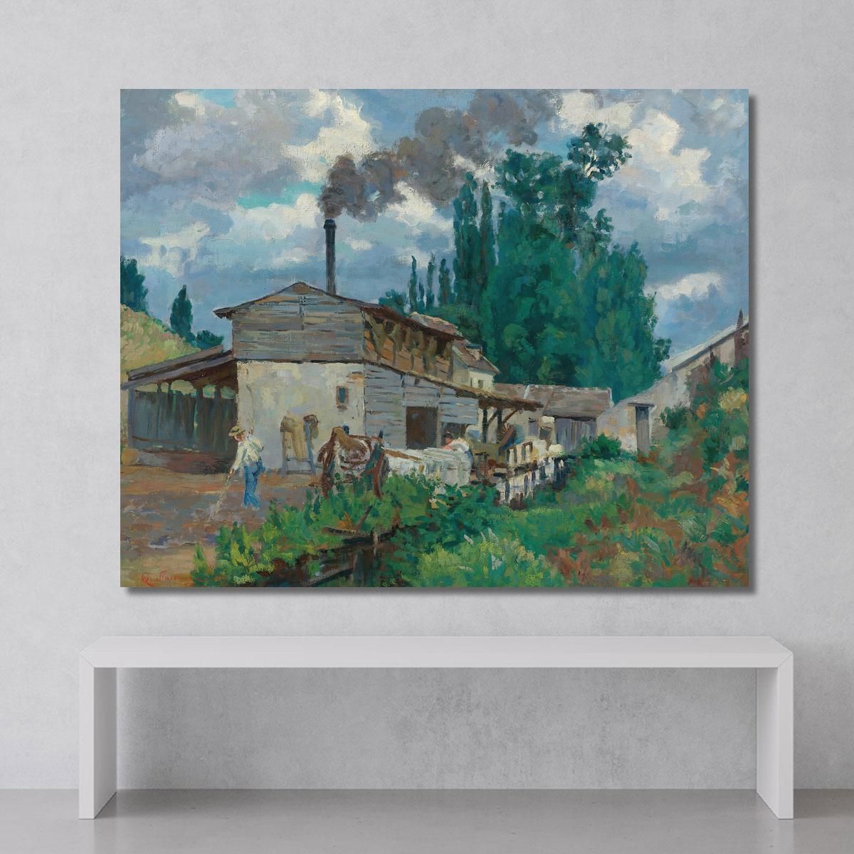 The Banks Of The Bièvre Armand Guillaumin agl40 canvas print 