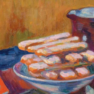 Still Life With Biscuits Armand Guillaumin agl51 canvas print