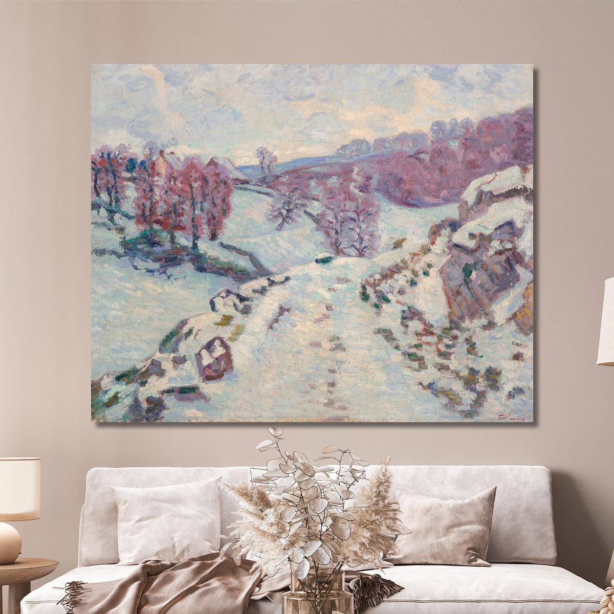 Snow Armand Guillaumin agl52 canvas print 