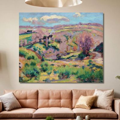 Landscape Of The Creuse In Spring Armand Guillaumin agl61 canvas print 