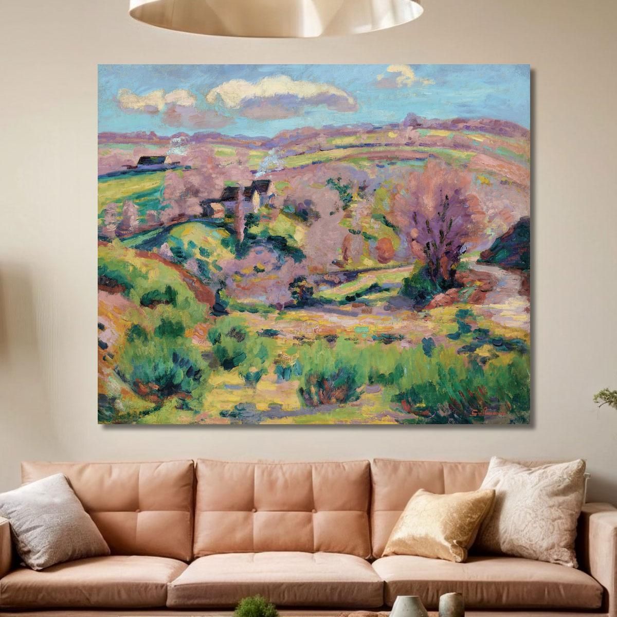 Landscape Of The Creuse In Spring Armand Guillaumin agl61 canvas print 