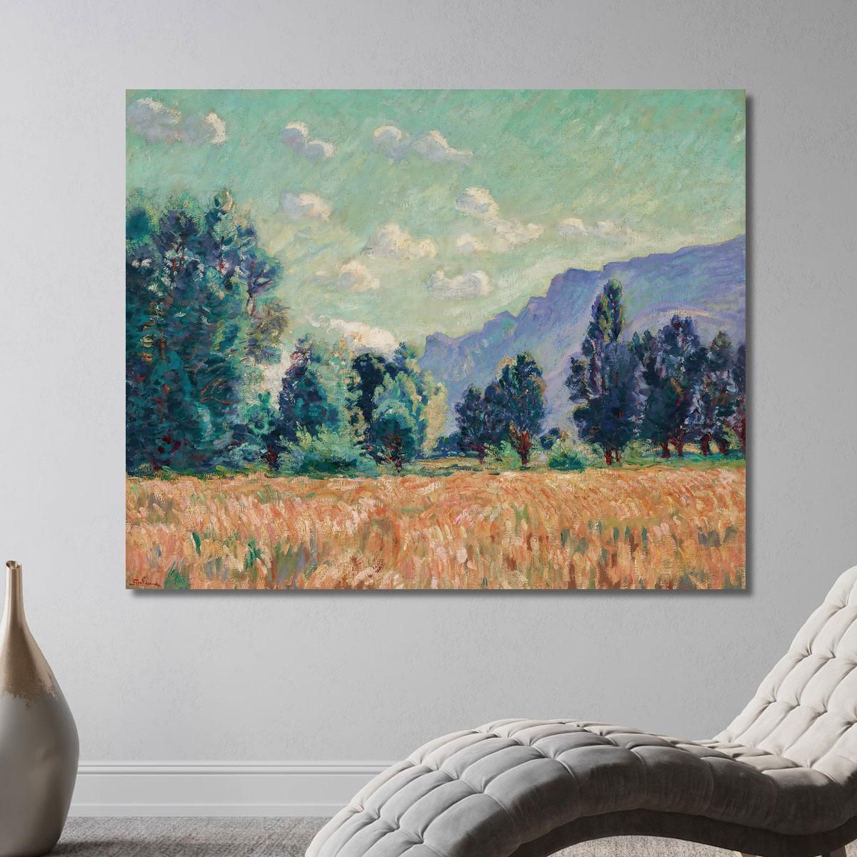 Pontcharra Valley Of The Isère Mont Granier In The Background Armand Guillaumin agl72 canvas print 