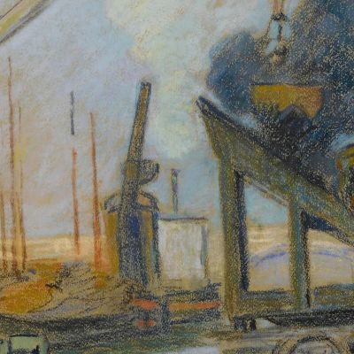 Quai De La Rapée Paris Armand Guillaumin agl77 canvas print