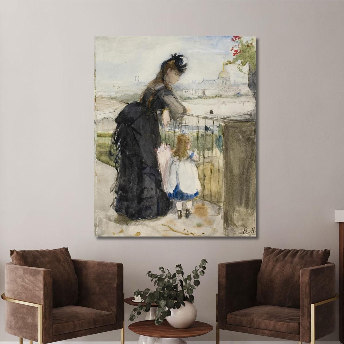 On The Balcony Berthe Morisot bmr24 canvas print 