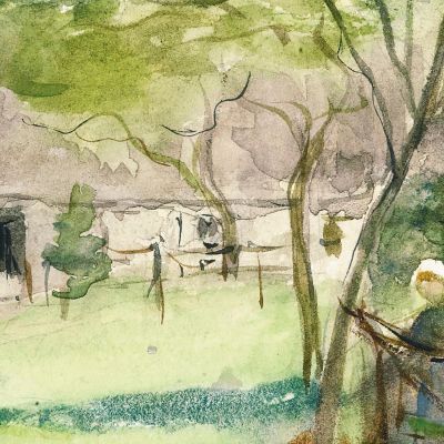 Landscape Berthe Morisot bmr26 canvas print