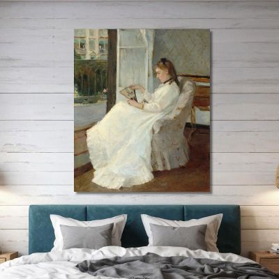 The Artist'S Sister At A Window Berthe Morisot bmr36 canvas print 