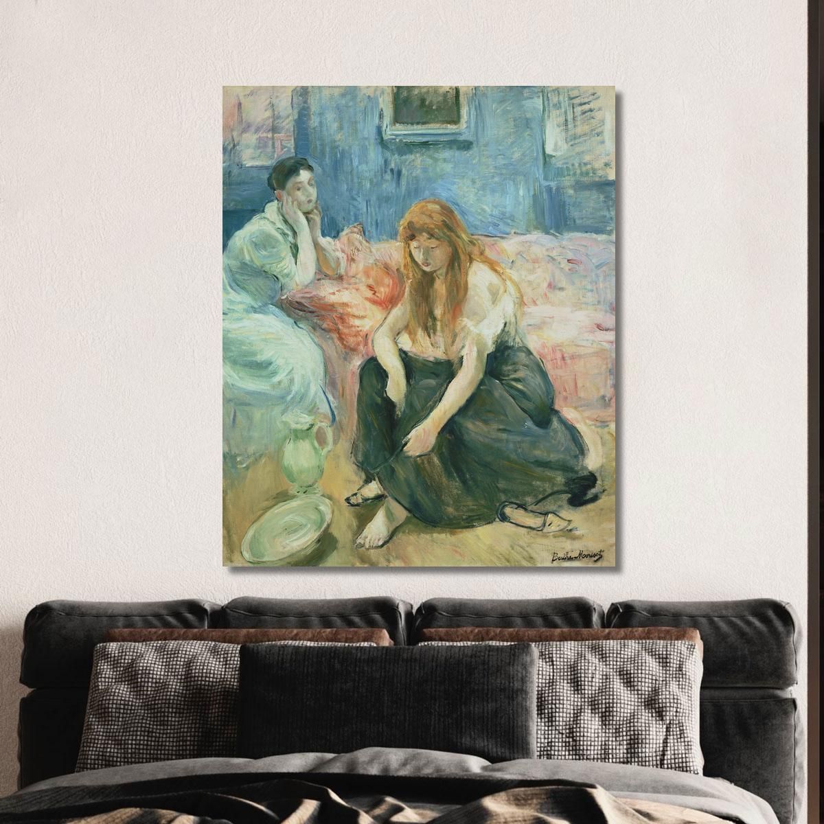 Two Girls Berthe Morisot bmr49 canvas print 