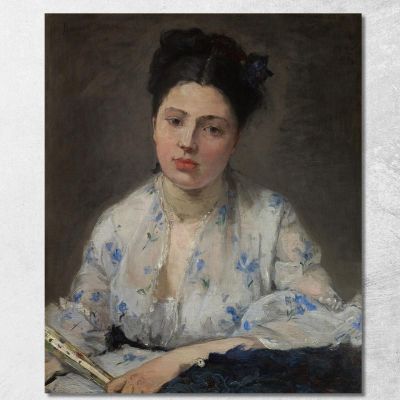 Young Woman Berthe Morisot bmr60 canvas print 