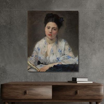 Young Woman Berthe Morisot bmr60 canvas print 
