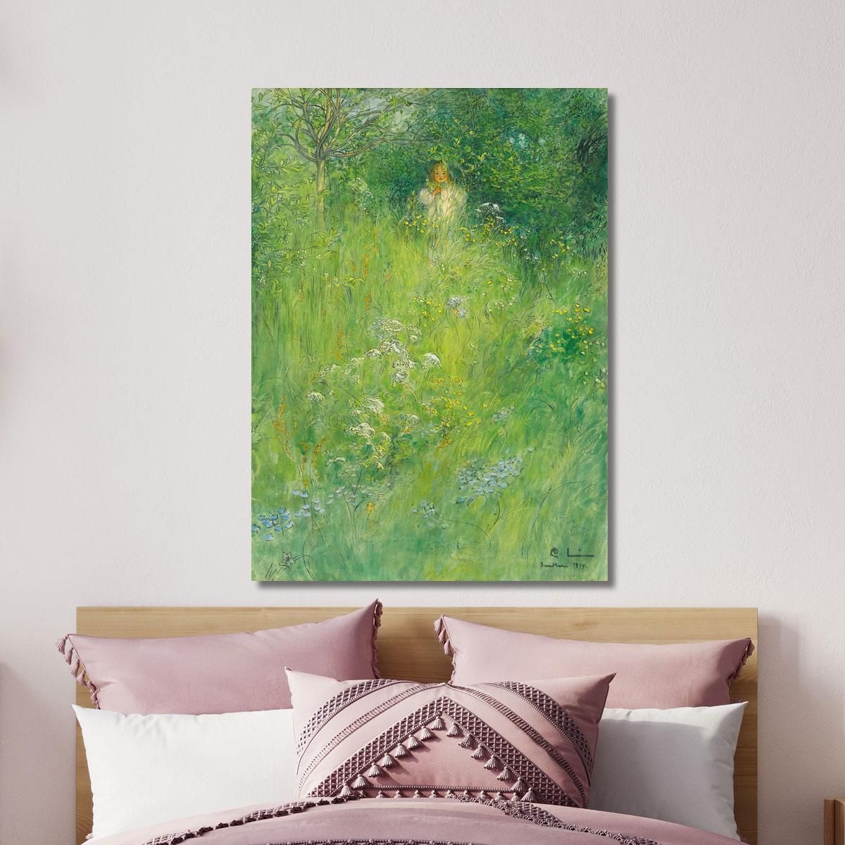 A Fairy - Kersti In The Meadow Carl Larsson clr1 canvas print 