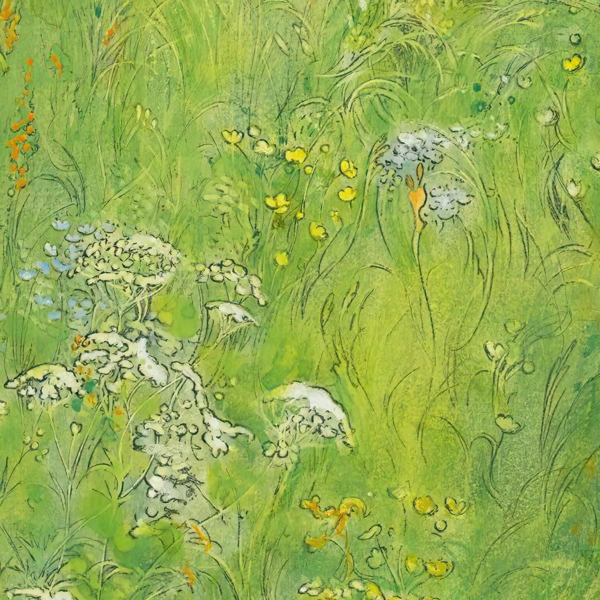 A Fairy - Kersti In The Meadow Carl Larsson clr1 canvas print