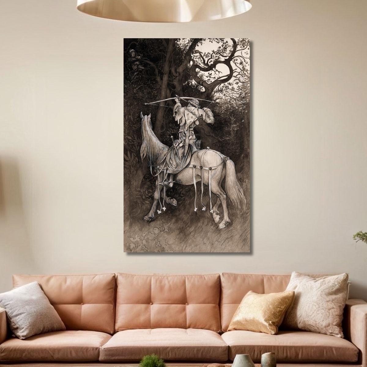 Illustration To Singoalla: The Wind Is My Lover By Viktor Rydberg 5 Carl Larsson clr21 canvas print 