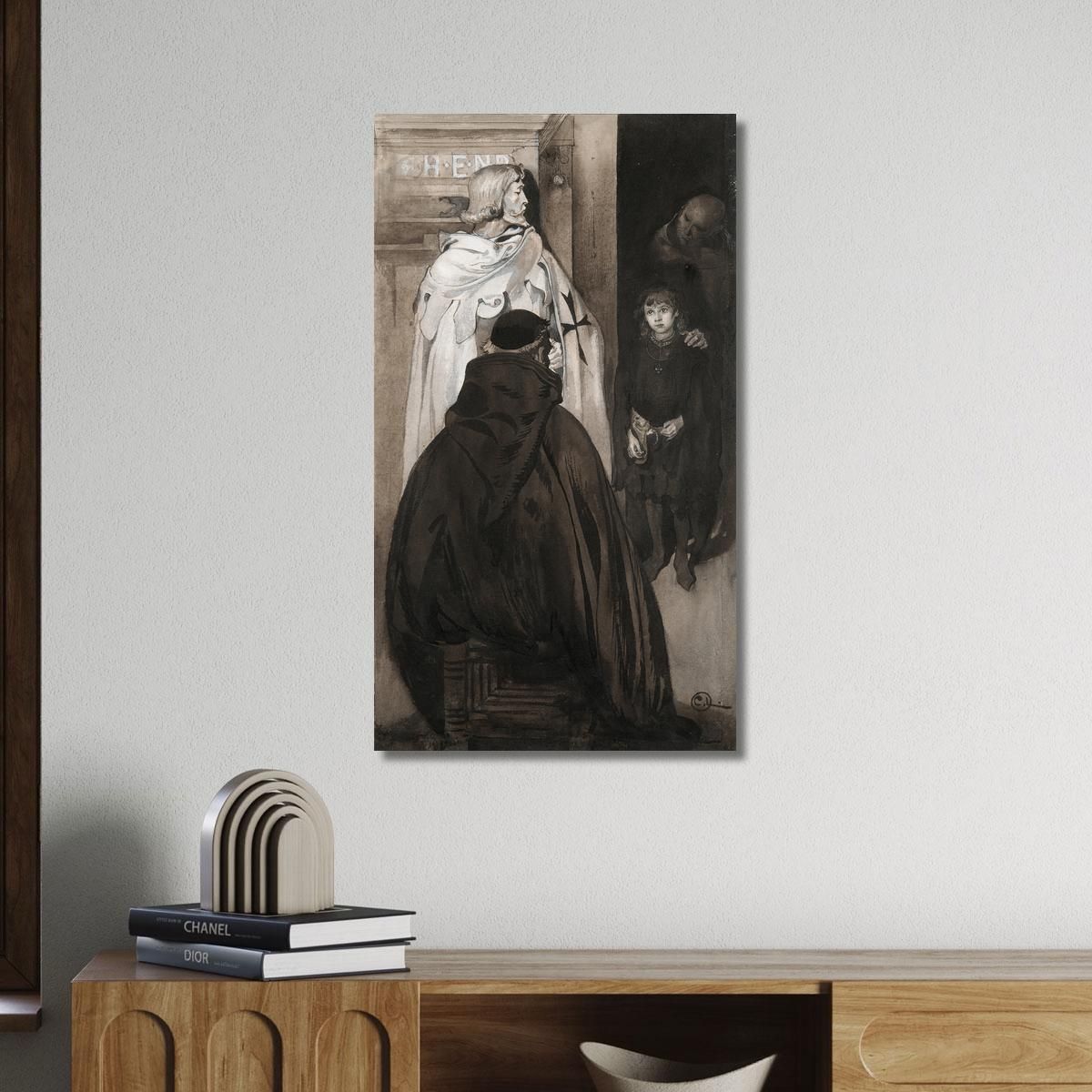 Illustration To Singoalla: The Wind Is My Lover By Viktor Rydberg 6 Carl Larsson clr22 canvas print 