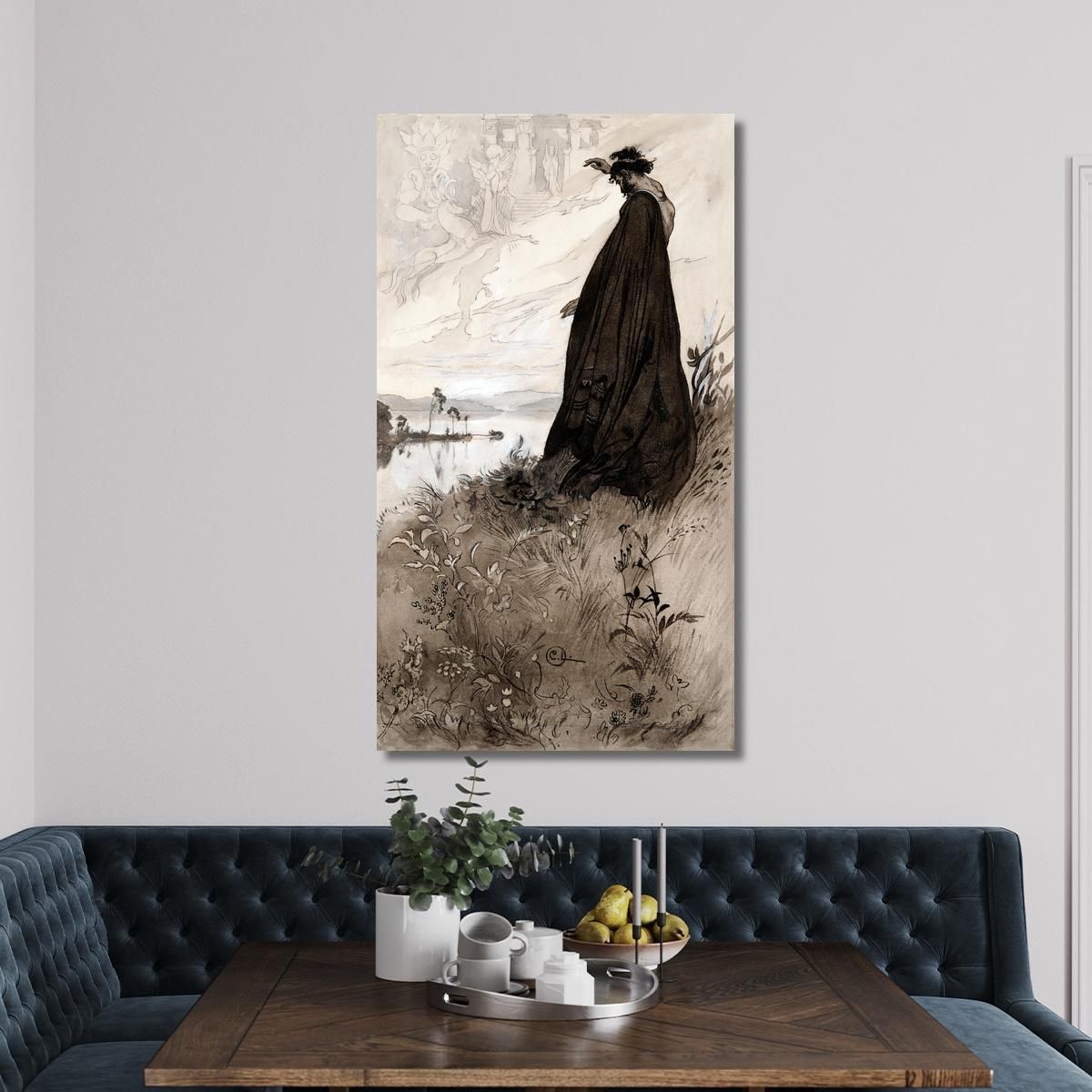 Illustration To Singoalla: The Wind Is My Lover By Viktor Rydberg 8 Carl Larsson clr24 canvas print 
