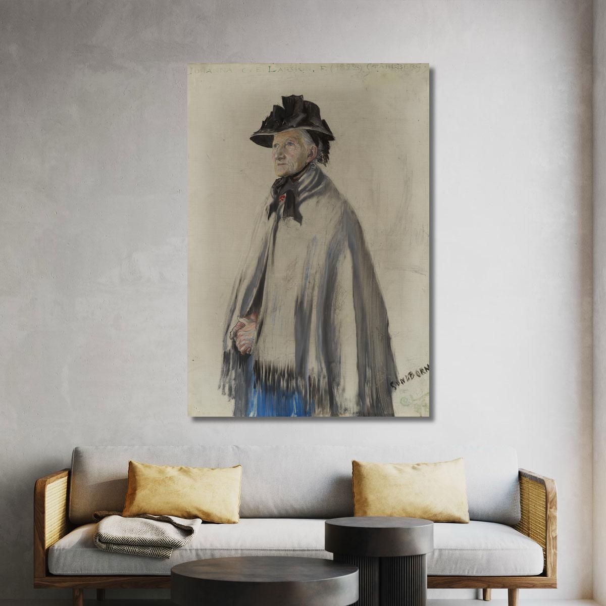 Portrait Of The Artist'S Mother Carl Larsson clr48 canvas print 