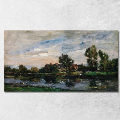 A Landscape Charles François Daubigny cfd1 canvas print 