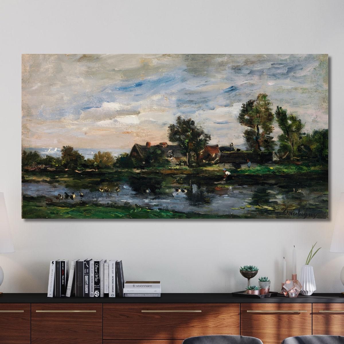 A Landscape Charles François Daubigny cfd1 canvas print 