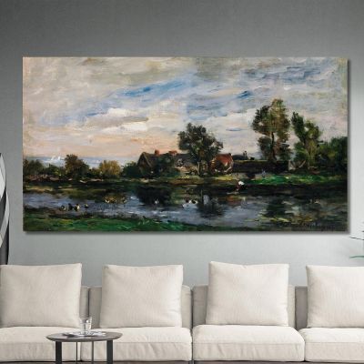 A Landscape Charles François Daubigny cfd1 canvas print 
