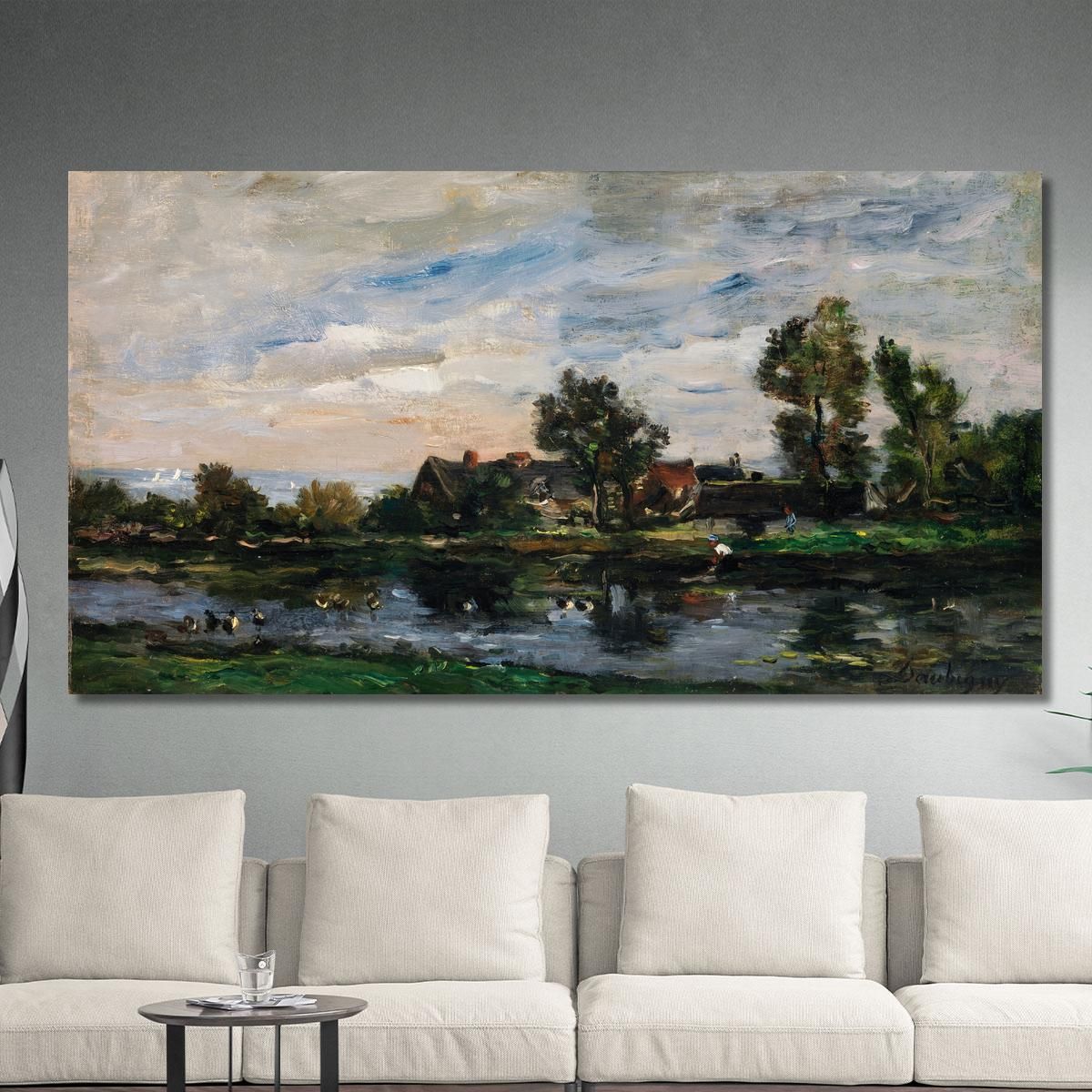 A Landscape Charles François Daubigny cfd1 canvas print 