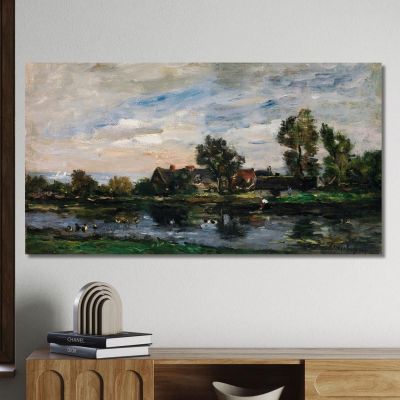 A Landscape Charles François Daubigny cfd1 canvas print 