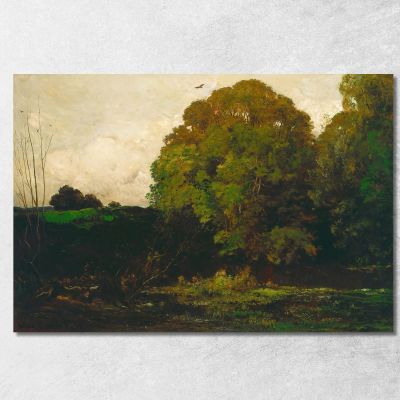 A Pond In The Morvan Charles François Daubigny cfd2 canvas print 