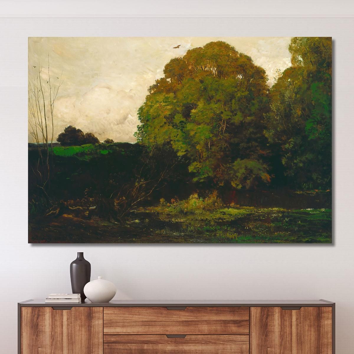 A Pond In The Morvan Charles François Daubigny cfd2 canvas print 