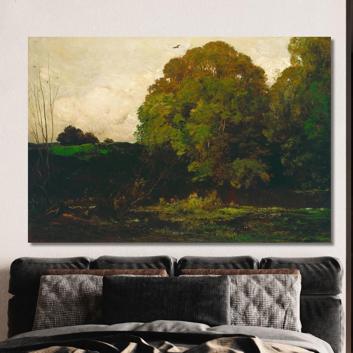 A Pond In The Morvan Charles François Daubigny cfd2 canvas print 