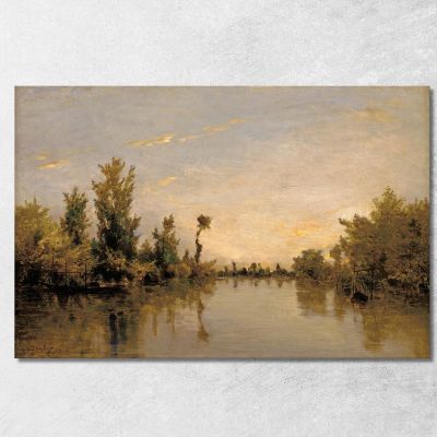 Banks Of The Seine Charles François Daubigny cfd6 canvas print 
