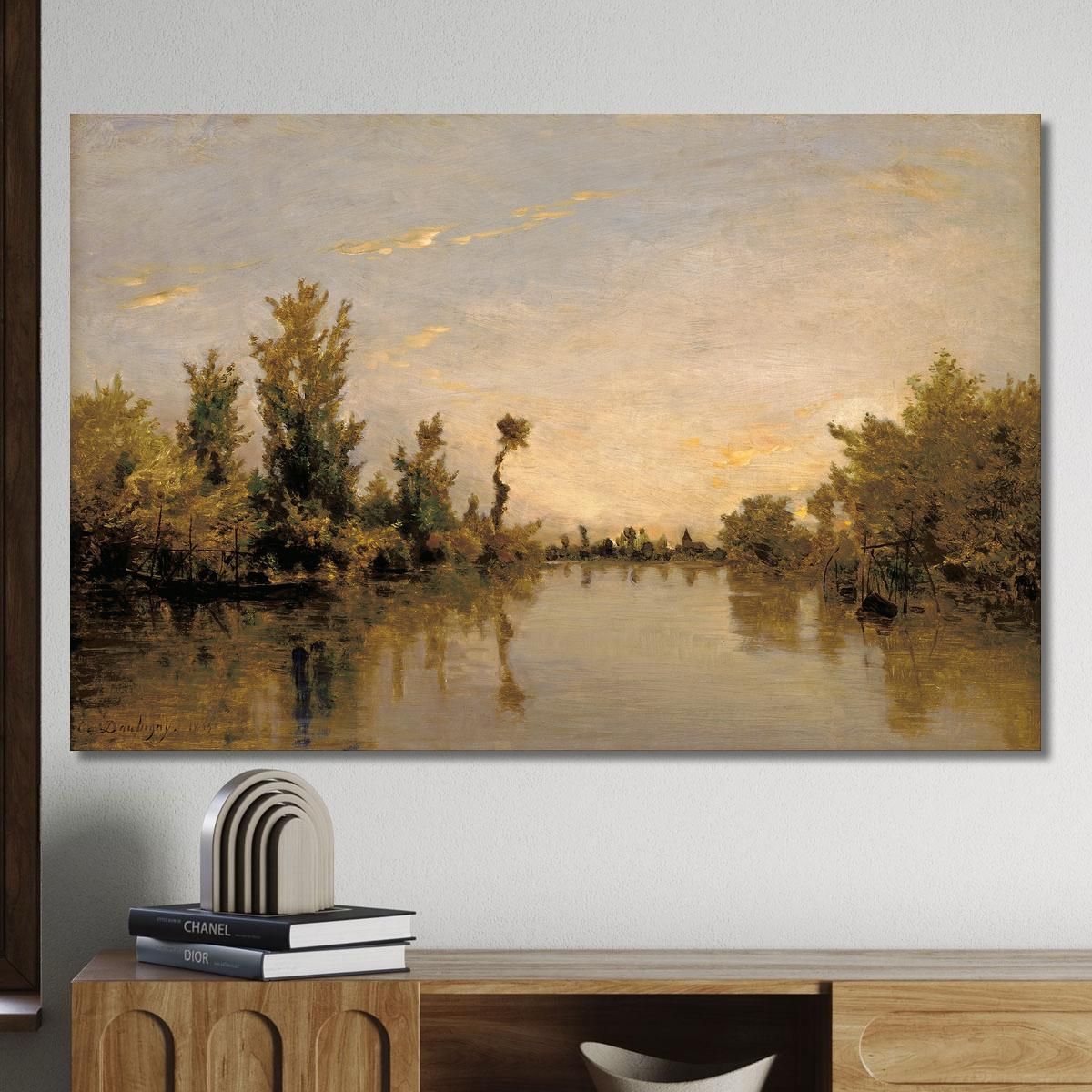 Banks Of The Seine Charles François Daubigny cfd6 canvas print 