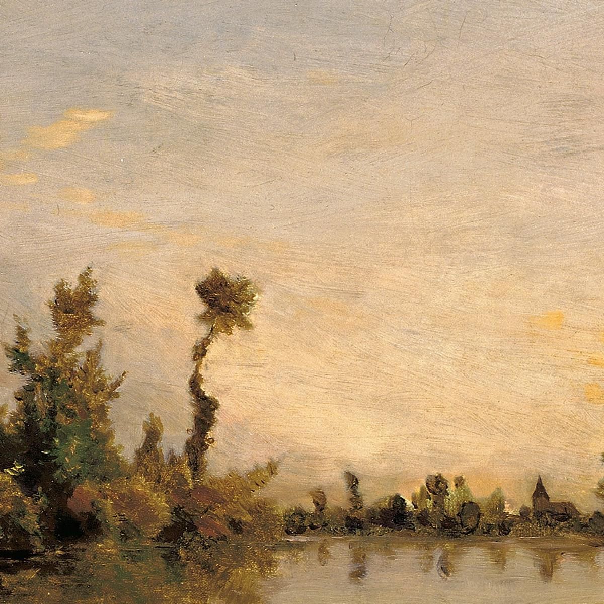 Banks Of The Seine Charles François Daubigny cfd6 canvas print