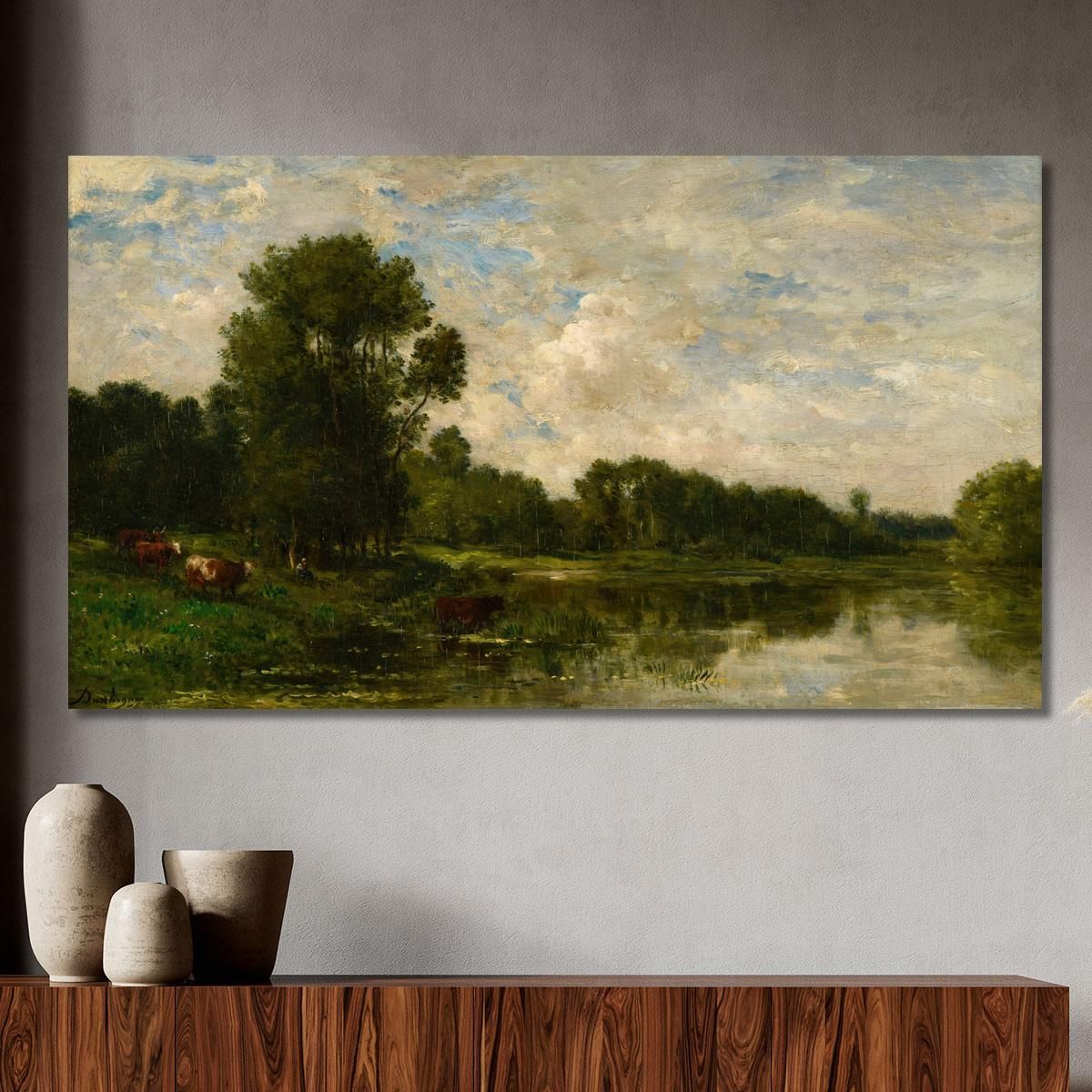 Banks Of The Oise 2 Charles François Daubigny cfd11 canvas print 