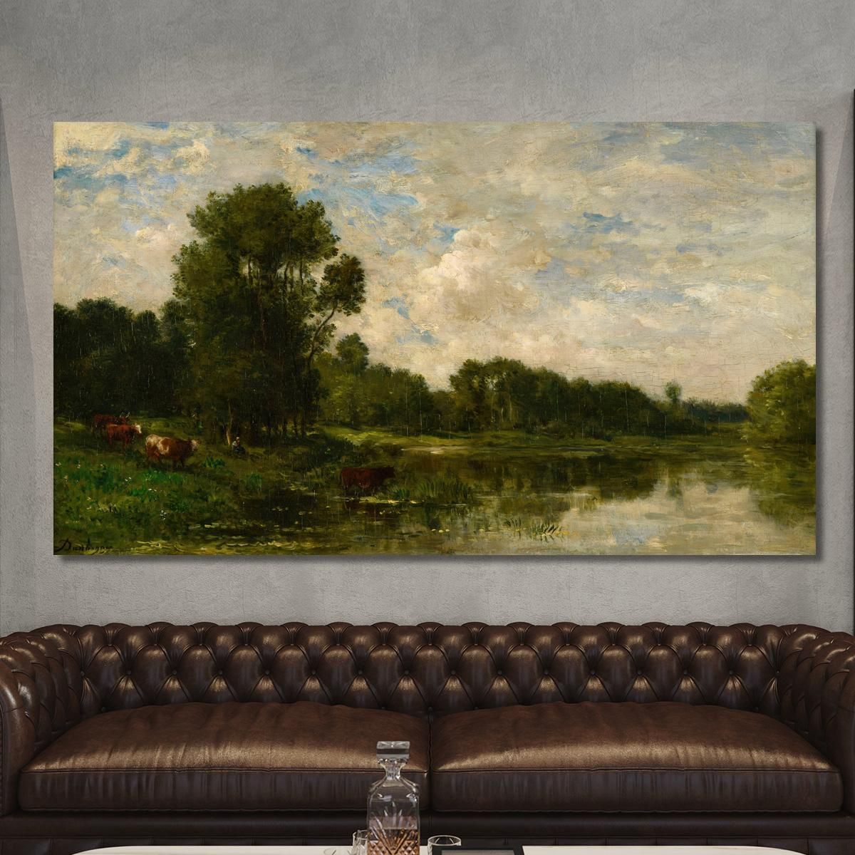 Banks Of The Oise 2 Charles François Daubigny cfd11 canvas print 