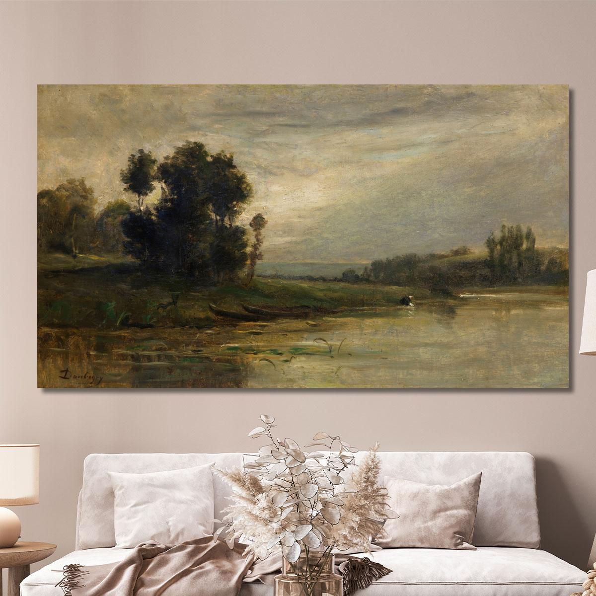 Banks Of The Oise 3 Charles François Daubigny cfd12 canvas print 