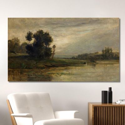 Banks Of The Oise 3 Charles François Daubigny cfd12 canvas print 