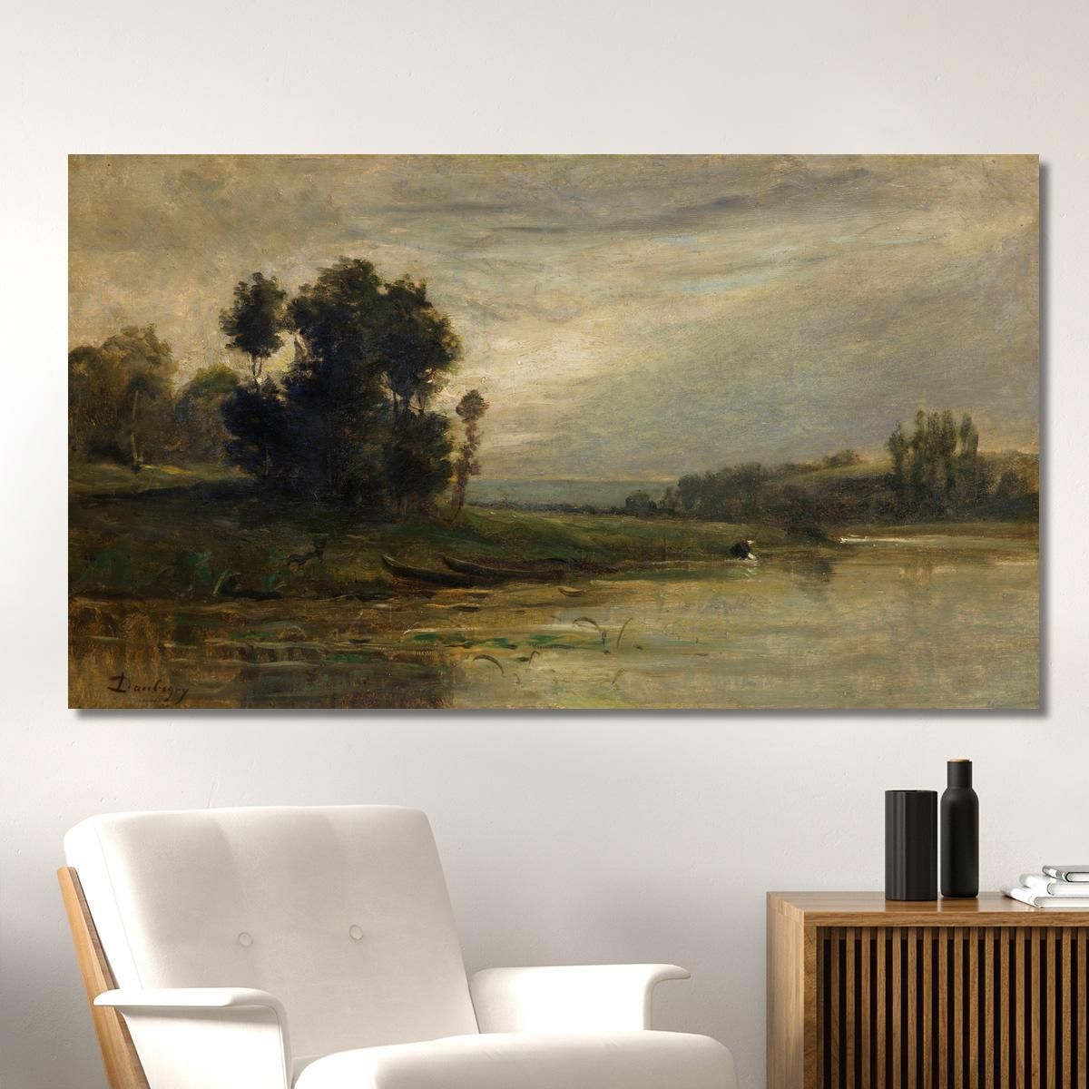Banks Of The Oise 3 Charles François Daubigny cfd12 canvas print 