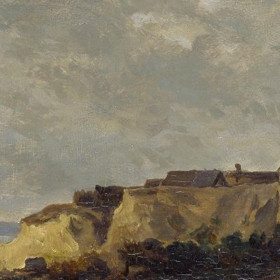 Coastal Landscape In Normandy Villerville-Sur-Mer Charles François Daubigny cfd18 canvas print